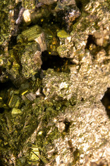 Close Up of Fools Gold Pyrite Rock Crystal 