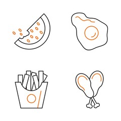 4 User interface Icon set for web and mobile applications