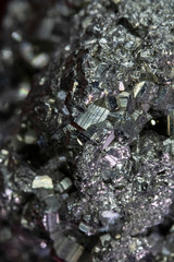 Close Up of Fools Gold Pyrite Rock Crystal 