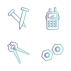 4 Simple Universal Related Color Icons