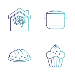 4 User interface Icon set for web and mobile applications