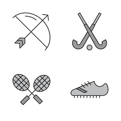 Set Of 4 Universal Icons For Mobile Application and websites