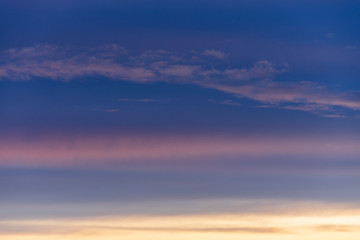 Naklejka na ściany i meble beautiful sky before sunrise in the south of France