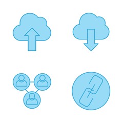 4 User interface Icon set for web and mobile applications
