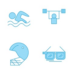 Fototapeta premium Set of 4 Quality icon