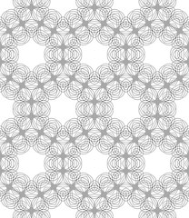 Geometric geo pattern seamless hexagon form abstract background vector illustration