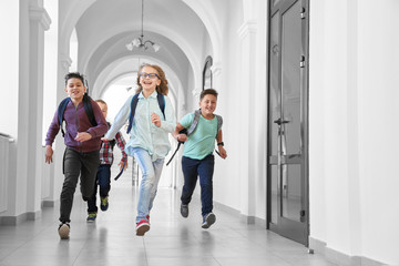 Positivity and happy pupils quickly running.