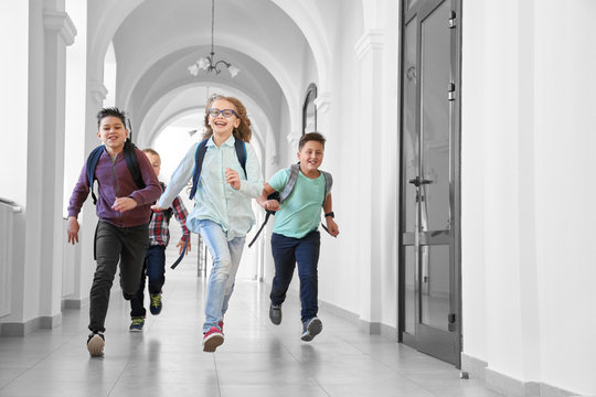 Positivity and happy pupils quickly running.