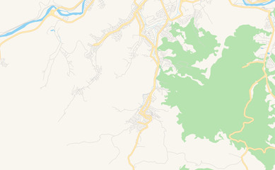 Printable street map of Timoteo, Brazil