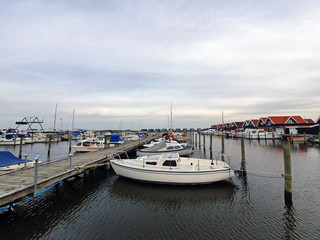 Fototapeta premium small boats at a pier