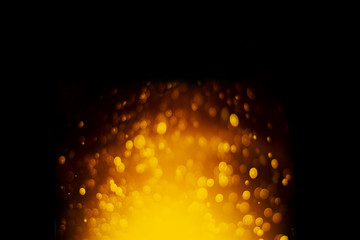 abstract blur lights bokeh gold background