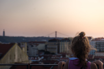 Fototapeta premium over lisbon