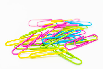 paper clip isolated on white background