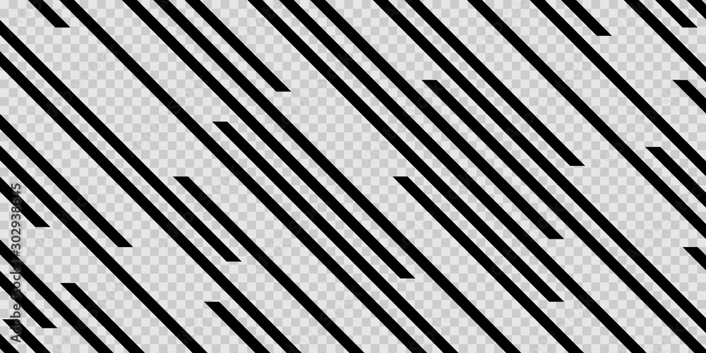 Wall mural abstract line pattern on transparent background