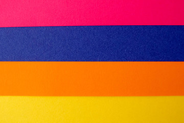 Colorful paper background. The view from the top. Space for text