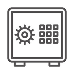 Locker  Vector illustration. Quality design element Line Icon.