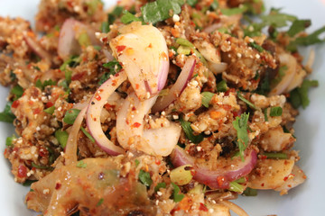 Thai food, Larb moo, Pork Cooked thai Style. Larb moo, Pork Cooked thai food