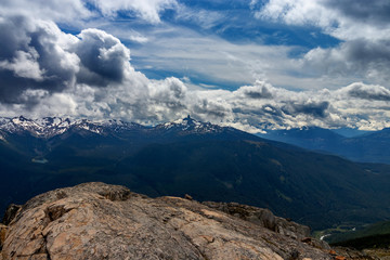 Mountains and snow everywhere, BC, Canada