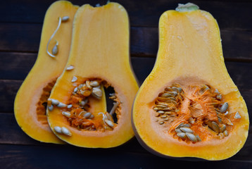 pumpkin pear-shaped Spanish guitar in the context of seeds