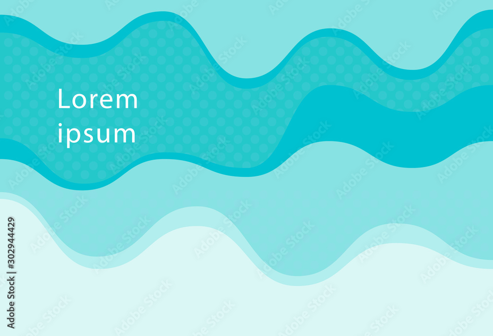 Poster abstract background with waves and clouds.green wave background with copy space.abstract curve shape