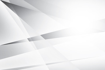Abstract geometric white and gray color background. Vector, illustration.	