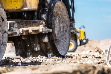 excavator at work