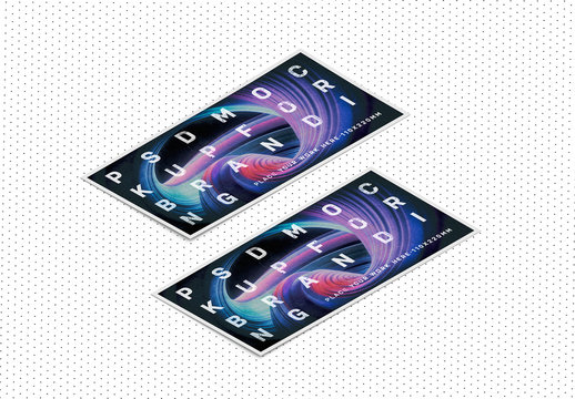Two Horizontal Isometric Flyers Mockup