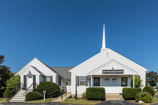 Facade Of Zion Union Heritage Museum In Barnstable, USA