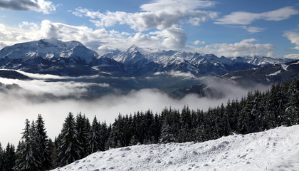 Fototapeta premium Romantische Winterlandschaft.