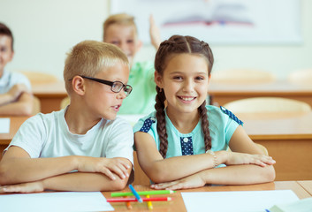 Portrait of children in shool
