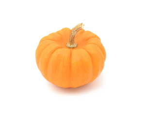 Small Jack Be Little pumpkin with smooth orange skin