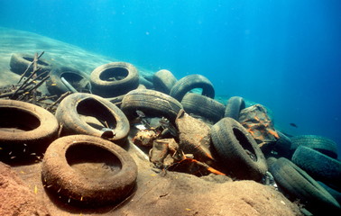 pollution marine pneu