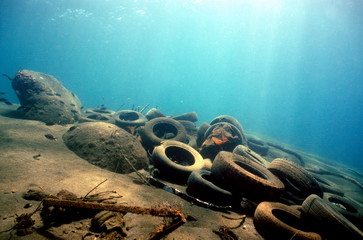 pollution marine pneu