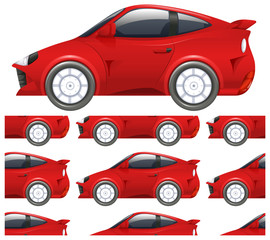 Seamless design pattern isolated on white