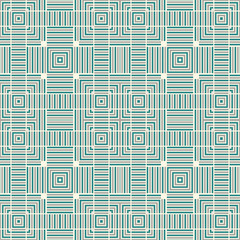 Abstract checkered geometric seamless pattern. Striped square mosaic, tile background, wrapping paper. Vector illustration.      