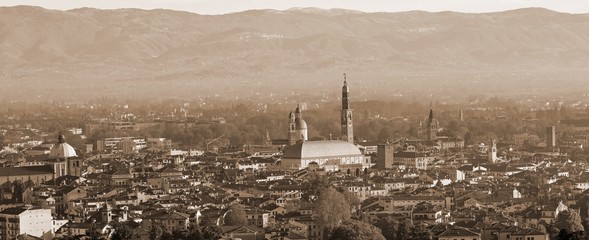 Panoramic view of Vicenza City