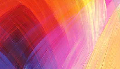 Abstract acrylic and watercolor smear painting. Canvas marble texture background. Horizontal long...