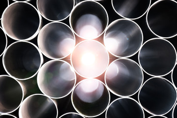 Steel pipes background