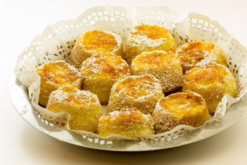 Sweet donuts with jam