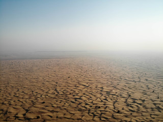Dubai, Dubai / United Arab Emirates / 10 19 2019: Al Qudra dunes in dubai