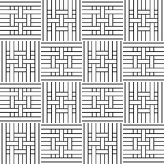 Thin line striped square seamless pattern. Linear geometric background. Wrapping paper. Vector illustration.       