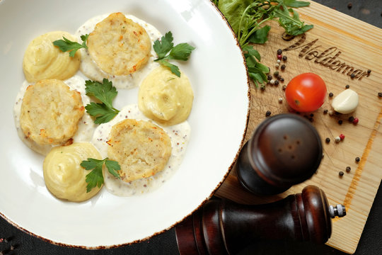 Potato Pancakes. Top View.