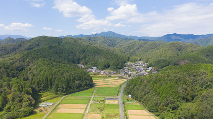 岐阜　田舎　ドローン空撮