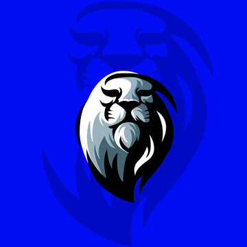 Lion Head Esport Logo Set Premium Collection Vector Mascot