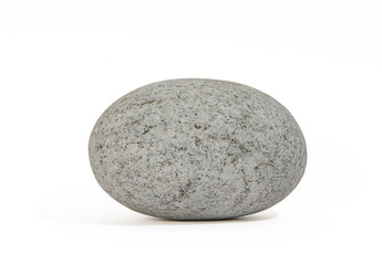 Oval white pebble on its own
