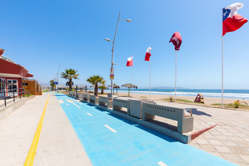 Chile La Serena waterfront cycle path
