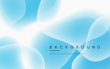 Abstract minimalist vector background with glowing liquid bubble shapes