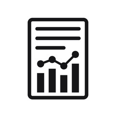 Report icon isolated on white background.