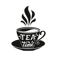 Tea typography quote