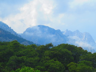 panoramic view of the mountains